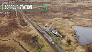 Rannoch station to Corrour station April 2022 [upl. by Ahsoyek]