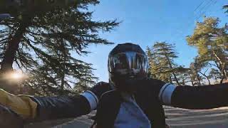 Yamaha Bolt 950 Winter Evening Ride in Tbilisi To Turtle Lake  Pure Engine Sound [upl. by Dagley]