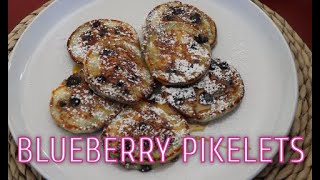 Blueberry Pikelets  블루베리 파이클렛  블루베리 팬케이크  Hoju Ajime Easy pikelets recipeEasy breakfast [upl. by Bible299]