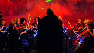 Star Wars orchestra plays light swords Darth Vader conducts the orchestra 2015 [upl. by Tiffanle]