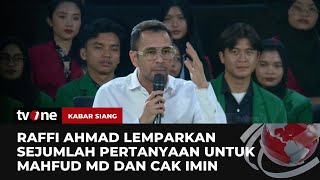 Raffi Ahmad Sebut Sebagian Gen Z Apatis terhadap Politik Ini Jawaban Mahfud MD dan Cak Imin  tvOne [upl. by Gorey]