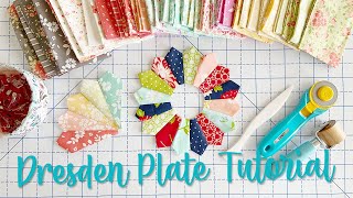 How To Sew a Dresden Plate Quilt Block  Tutorial [upl. by Qiratla201]