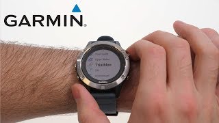 Support Triathlon or Multisport Activities on the fēnix 5 [upl. by Enimisaj]