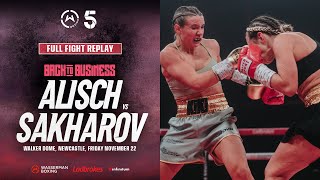 FULL FIGHT Sophie Alisch vs Marina Sakharov  Wasserman Boxing [upl. by Eenttirb]