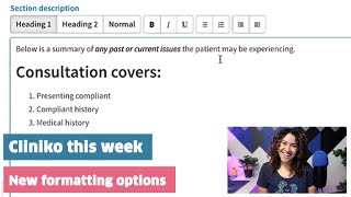 Cliniko this week New formatting options for treatment notes patient forms and emails [upl. by Angele]