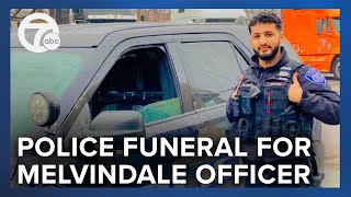 Special police service for slain Melvindale officer [upl. by Cannon]