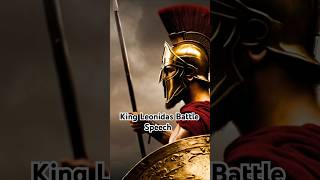 King Leonidas Battle Of Thermopylae Speech didyouknow story motivation stoicism 10facts speech [upl. by Ennayelhsa]