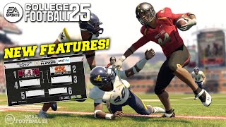 All the New Features in College Football 25 that were Not in NCAA 14 [upl. by Clawson]