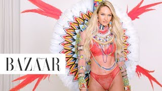 Supermodel Candice Swanepoel Returns to the Victorias Secret Fashion Show  Harpers BAZAAR [upl. by Ronn]