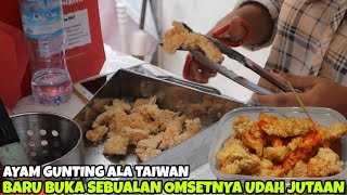 AYAM GUNTING ALA TAIWAN YANG OMSETNYA JUTAAN  CHICLIN  INDONESIA STREET FOOD 84 [upl. by Nahtannhoj77]