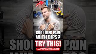 Shoulder PAIN with DIPS TRY THIS fitnesscoachtips [upl. by Laith]