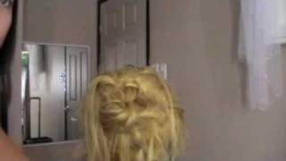 Long Hair Styling  Messy but structured Updo Style [upl. by Araht]