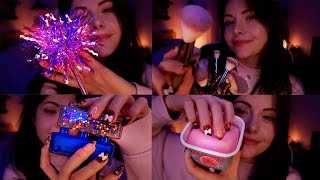 ASMR ✨1 HEURE DE TRIGGERS ✨ Face brushing jelly blox tapping sticky etc [upl. by Ainsley482]