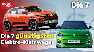 Stromerschnäppchen Die 7 günstigsten ElektroKleinwagen  auto motor und sport [upl. by Ping242]