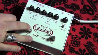 DLS Effects ROTO SIM Leslie Rotating Speaker guitar effects pedal demo [upl. by Ball267]