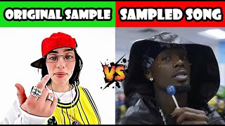 ORIGINAL SAMPLE VS SAMPLED RAP SONGS 2024 [upl. by Fugazy438]