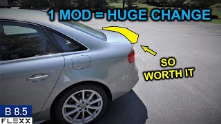 HOW TO ENHANCE THE BACK OF ANY AUDI  How to install wing spoiler A4 B85 SLine [upl. by Cecilius853]