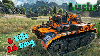 PzKpfw II Luchs  6 Frags 26K Damage Master by player SooUnlucky [upl. by Drexler788]