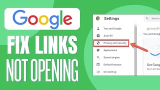 How to Fix Links Not Opening in Google Chrome [upl. by Willetta813]