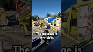 The message is very clear shorts truckdriver france reels trucking trucker lkw lorry pov [upl. by Zilla]