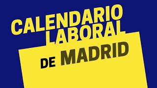 Calendario laboral de Madrid Estos son los días festivos para 2022 [upl. by Sivla]