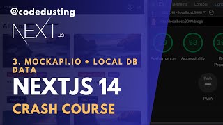 3 MockAPIio  Local DB data  NextJS App Router Crash Course Series [upl. by Aicilif]