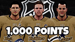 I Built A Team Of Players With 1000 Points In The NHL [upl. by Dickie930]