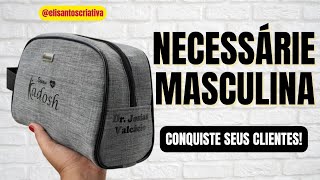 COMO FAZER UMA NÉCESSAIRE MASCULINA [upl. by Hendrick925]