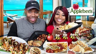 Applebees Mukbang with ZaddyChunkChunk [upl. by Valerye746]