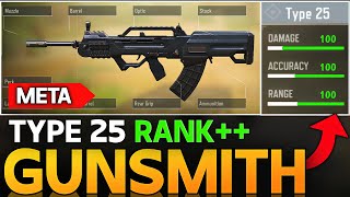 BEST TYPE 25 GUNSMITH IN CALL OF DUTY MOBILE  META RANK BUILD FOR TYPE 25 IN COD MOBILE [upl. by Lyda171]