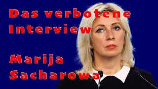 Pressefreiheit in Gefahr  VERBOTENES Interview mit Marija Sacharowa aus Moskau [upl. by Anselm]