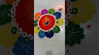 art shorts diwali special rangoli design by Akanksha drawing diy artandcraft rangoli [upl. by Akiemahs912]