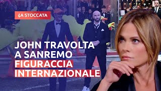 JOHN TRAVOLTA A SANREMO FIGURACCIA INTERNAZIONALE [upl. by Surovy]