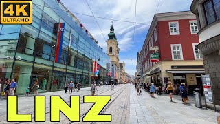 Linz Austria Walking Tour 4K UHD [upl. by Aikim]