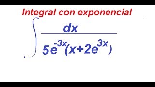 Integral resuelta con exponencial [upl. by Quintana125]