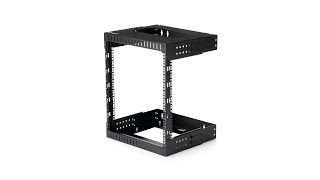 12U 19quot Adjustable Wall Mount Network Rack  RK12WALLOA  StarTechcom [upl. by Amhsirak]