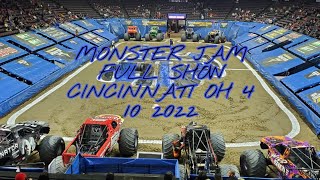 MONSTER TRUCKS AT THE 2022 MONSTER JAM CINCINNATI OHIO HERITAGE BANK ARENA [upl. by Gass]