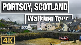 4K City Walks Portsoy Scotland Virtual Walking treadmill video and Tour for Treadmill walks [upl. by Banyaz]