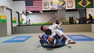 BJJ spider halfguard to waiter sweep CGSF [upl. by Edivad]