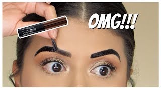 OMG NEW Maybelline Tattoo Studio Brow TINT  Review [upl. by Anaynek]