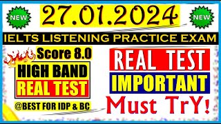 IELTS LISTENING PRACTICE TEST 2024 WITH ANSWERS  27012024 [upl. by Beth]