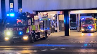 London Fire Brigade E281 E286 Bexley Pump Ladder And Rescue Unit Double Turnout [upl. by Annay638]