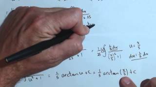 Improper Integral with U Substitution and Arctan 230FRI5 [upl. by Aicila]