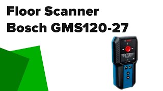 Bosch GMS12027 Review Professional WallFloor Scanner 0601081710 [upl. by Eelirrem]