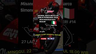 Jadwal MotoGp Emilia Romagna 2024  Jadwal MotoGP 2024 Hari Ini [upl. by Hinkel]