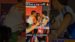 INDIA VS KAZAKHSTAN  AIBOKLANG WANNIANG globalarmwrestling armwrestler worldarmwrestlingleague [upl. by Atiuqiram]