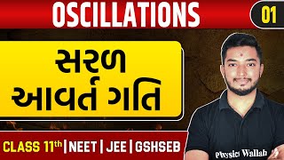 OSCILLATIONS 01  સરળ આવર્ત ગતિ  Physics  Class 11thJEENEETGSHSEB [upl. by Sheeran]