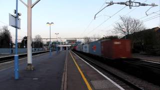 70017 passes Chadwell Heath on 4M93 230112 [upl. by Thekla]