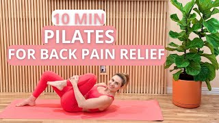 10Minute Pilates for Back Pain Relief All Exercises Done Lying Down [upl. by Kinsley]