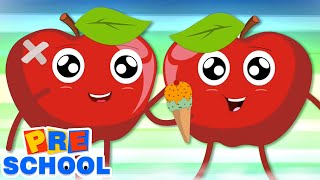 Five Little Apples  Apples Song  Nursery Rhymes amp Baby Song  Kids Songs for Children [upl. by Siurtemed]